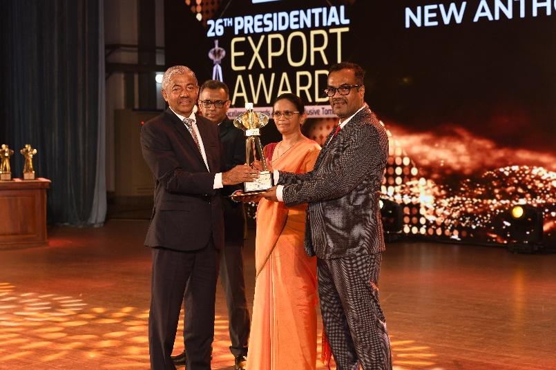 New Anthoney’s Farms Pvt Ltd (NAF) emerged as the Best Exporter in the Processed Food Category at the 26th Presidential Export Awards.